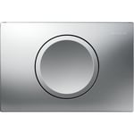 Pulsador serie Delta15 de Geberit. Descarga interrumpible: Cromado mate